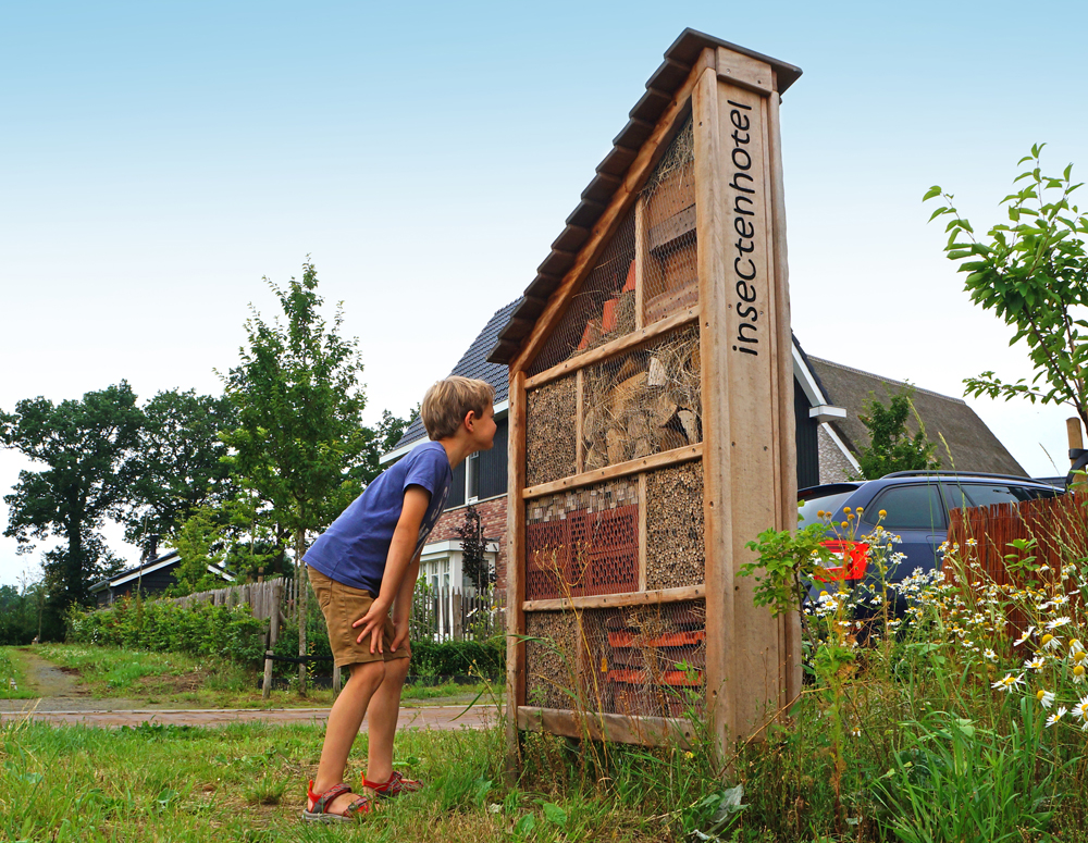 Een groot insectenhotel voor onze Buurtbijen